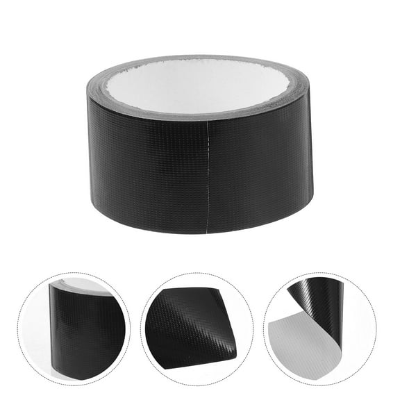 FUEENIRVA Black Duct Cloth Tape with Traceless Removal for Carpet and Package Repair