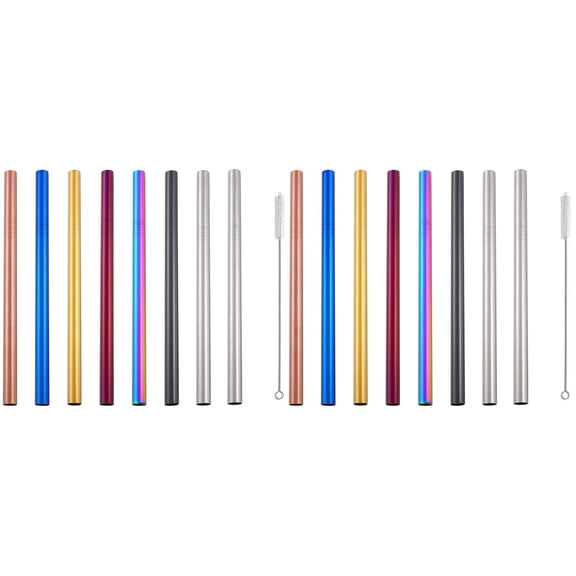 GOOHOCHY 2 Sets Coffee Straws Multiple Colors Drinking Beverage Toddler