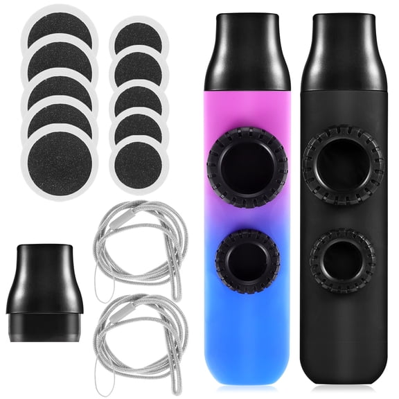 GOOHOCHY 2-Pack Kazoos Musical Instruments with Adjustable Pitch Material for Fun and Recreation