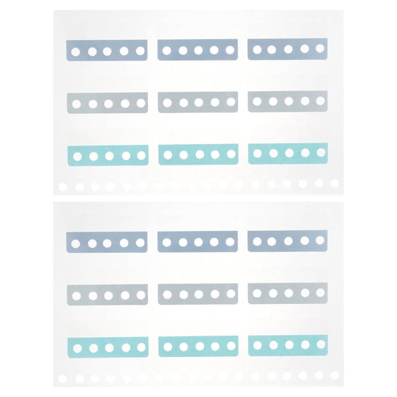 GOOHOCHY Book Index Tabs Paper 18 Tabs 1.89X0.86X0.00in