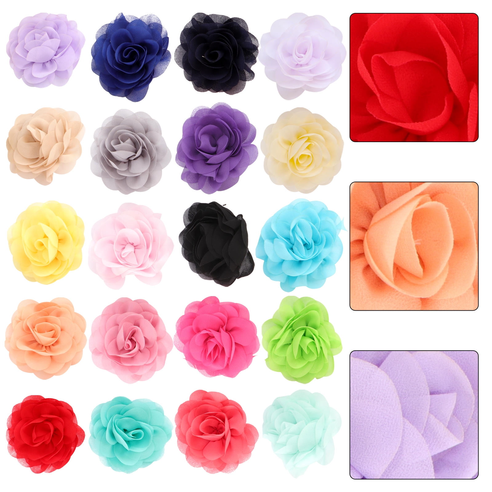 GOOHOCHY 20 Pcs Bridesmaids Hair Clips Floral Barrette Embellishment ...