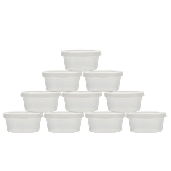 GOOHOCHY 20 Pcs Clay Storage Boxes Plastic Plasticine Clear Containers Storage Boxes