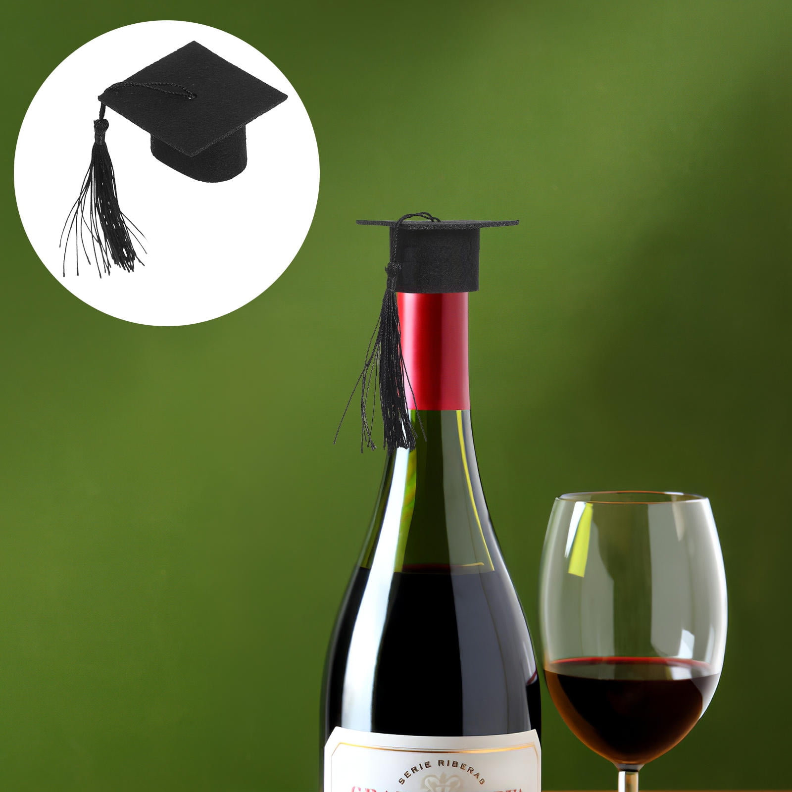 FUTUREORYY Graduation Accessories Black Non-woven Fabric Decoration ...