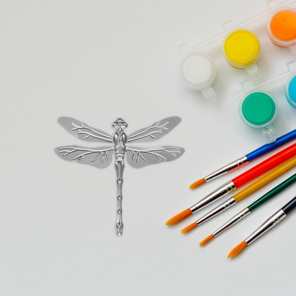 GOOHOCHY 20 Pcs Dragonfly Home Decor Iron Dragonfly 7.00X6.50X0.50CM Silver