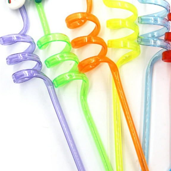 GOOHOCHY 20 Pcs Drinking Straws for Christmas Holiday Crazy Theme Baby Travel