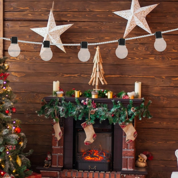 GOOHOCHY  20 Pcs Globe Lamp Bulb Empty Pendant String Light Bulbs