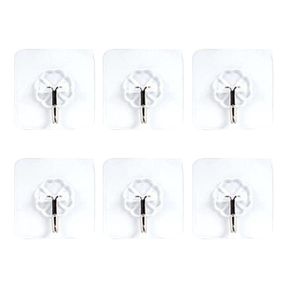 GOOHOCHY 20 Pcs Kitchen Hooks Strong Sticky Hook Sticky Hangers Waterproof Hooks