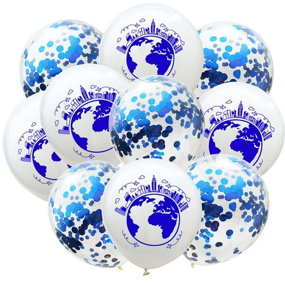 GOOHOCHY 20 Pcs Map Balloon Planet Balloons Birthday Child