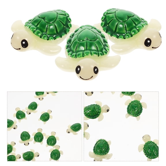 GOOHOCHY 20 Pcs Mini Turtle Model Figure Toys Realistic Micro Ornaments