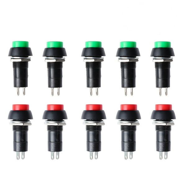 GOOHOCHY 20 Pieces Normally Open SPST Self-Reset Button Switch Set for Electronics