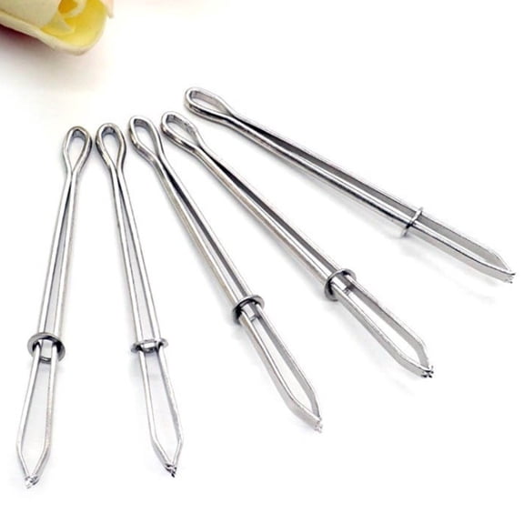 GOOHOCHY  20 Pcs Thread Threader Flexible Needle Elastic Band DIY Sewing Tools