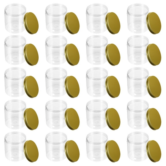 GOOHOCHY 20 Pcs Travel Storage Bottle Wide Mouth Jars Food