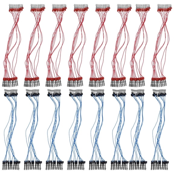 GOOHOCHY 20 Pcs Wires Double-headed Clip Electronic Circuit Student