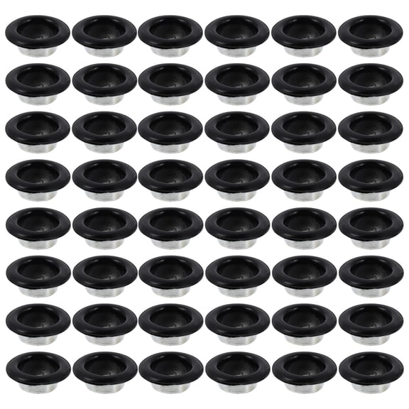 Mobutofu 200Pcs Metal Eyelets Grommets Set Black with Easy Detachable Snap Fasteners