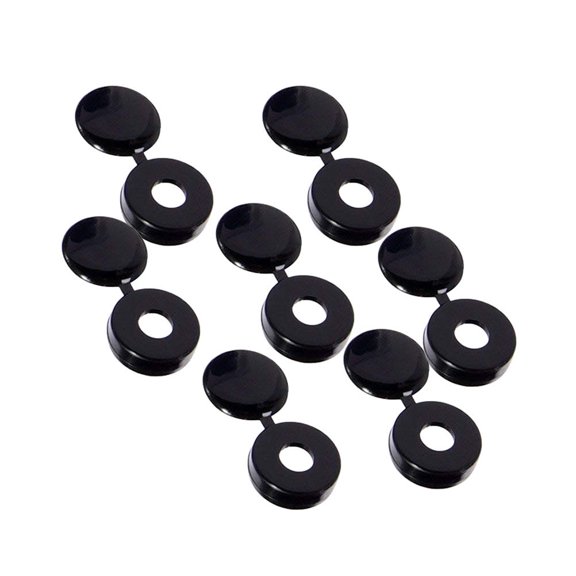 GOOHOCHY 200 Pcs Black Screw Protective Caps, Joint Interface Covers for Hardware, Furniture, and Projects