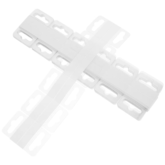 GOOHOCHY 200 Pcs Store Self Adhesive Hanging Tabs 4.50X3.50X0.10CM White