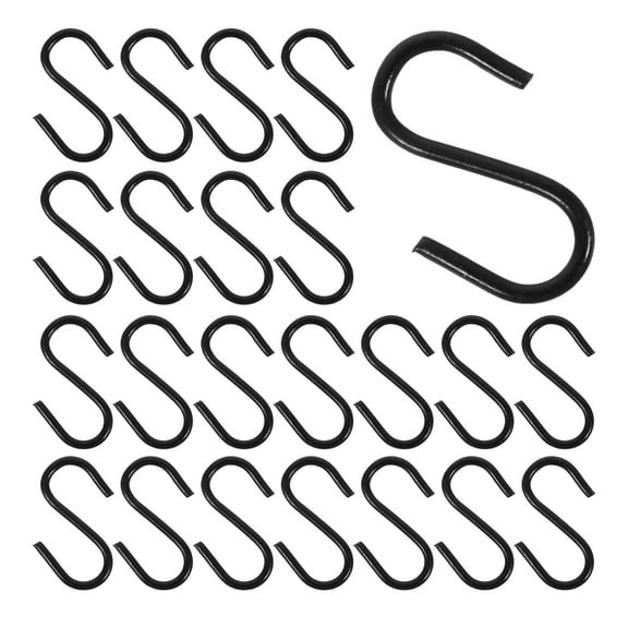GOOHOCHY 200pcs Convenient Mini S-Shaped Metal Hooks For Jewelry Tags Earrings Pendants Indoor And Outdoor Diy Crafts Bathroom Closet