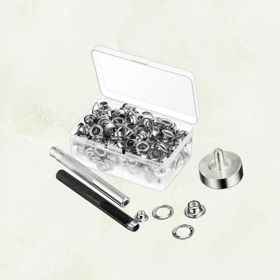 GOOHOCHY 203-Piece Air Eyelet Tool Set with Grommets Kit for Sewing Buttons and Craft Repairs