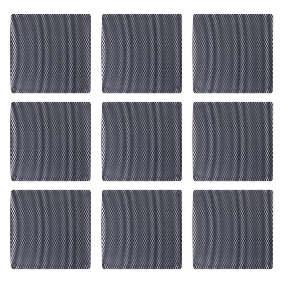 GOOHOCHY Black Computer Fan Dust Cover, Durable Material, Protects Pc, 20Pcs