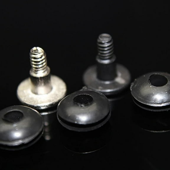 Mobutofu Computer Screw Rubber Black 20Set 0.44X0.41X0.12In