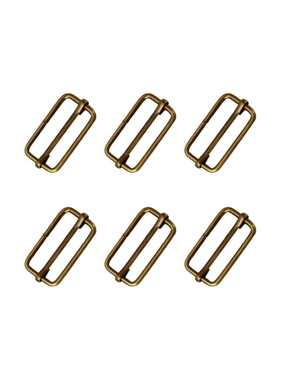 20Pcs Strap Buckles Golden Metal Roller Buckles for Backpack Tote and Travel Gear