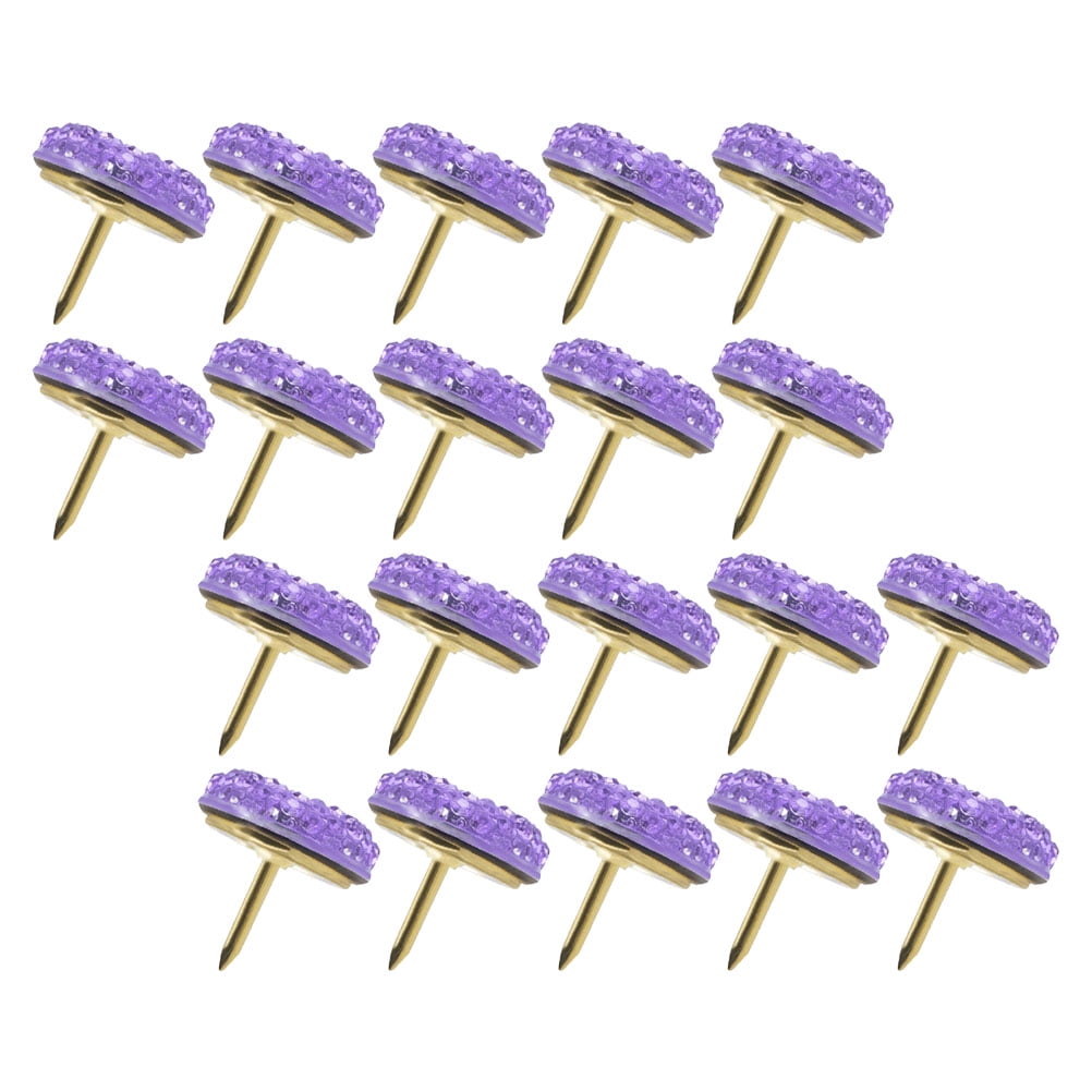 GOOHOCHY 20pcs Decorative Rhinestone Push Pins For Cork Board Thumb ...