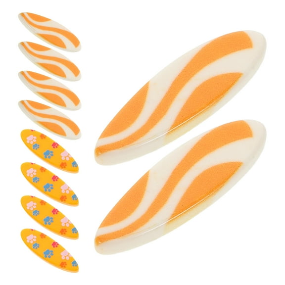 GOOHOCHY 20pcs Diy Resin Surfboard Miniature Mediterranean Beach Decor For Home Offices Nautical Ornament Ideal For Dollhouse And Party Decorations