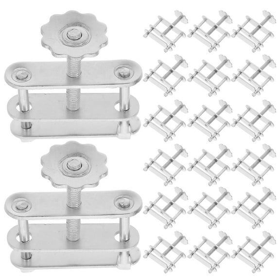 GOOHOCHY 20pcs Flow Control Pipe Clamps Iron-Plated Water-Stop Clamp Swivel Screw Compressor Hose Fixing Clip For Lab And Home Applications