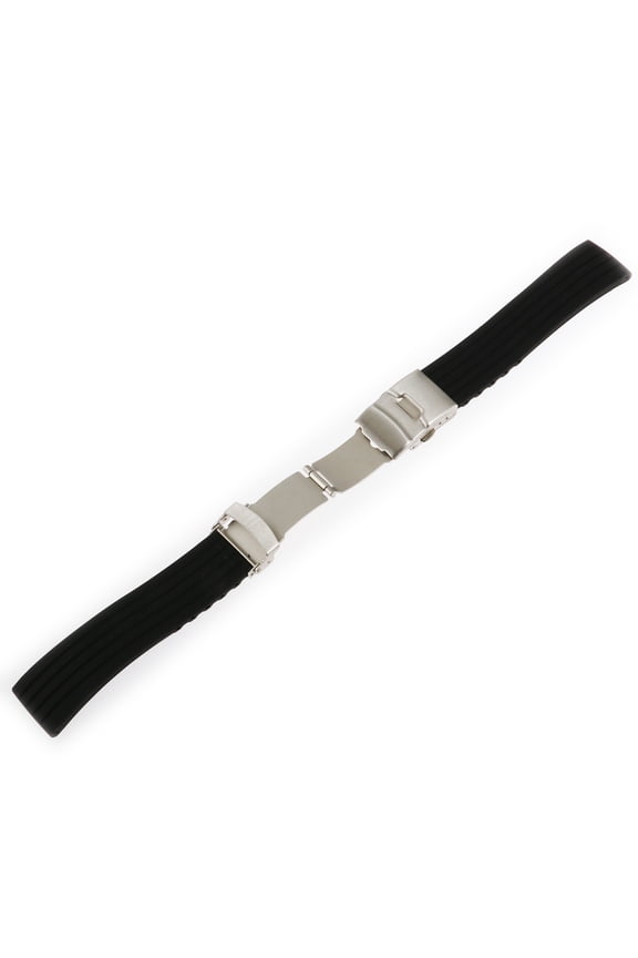 22 Mm 22mm Silicone Watch Band Link Black Smartwatch Replacement Bands