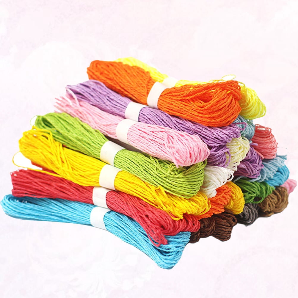 GOOHOCHY PCS Colored Paper Rope Set Macrame Twine for Crafts Woven