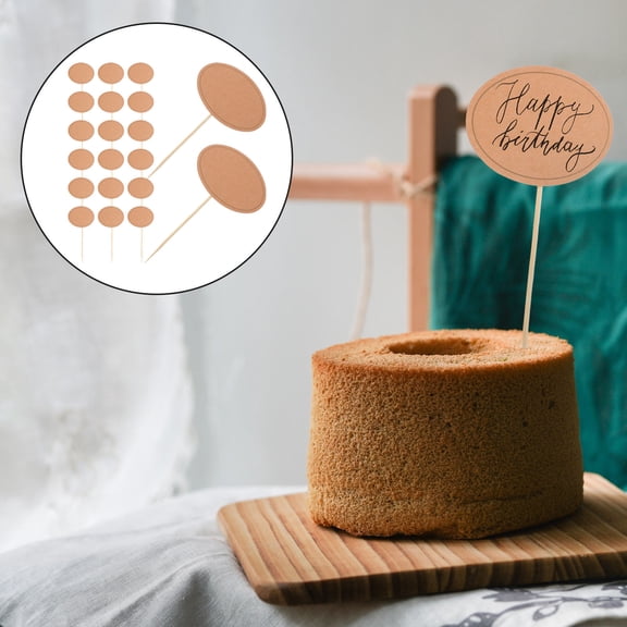 GOOHOCHY 24Pcs Blank Cheese Markers Rectangular Paper Wood Food Tags For Party Buffet