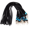 thumbnail image 1 of GOOHOCHY 25 Pcs Webbing ID Lanyard Practical Lanyards Office Man 43.00X1.50X0.20CM Black, 1 of 8
