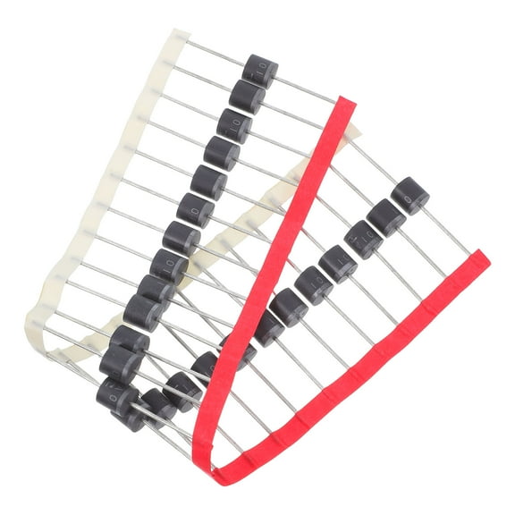 GOOHOCHY 25-Pack 10A10 R-6 Axial Silicon Rectifier Diodes for DC Power Supply, Electronics, and Solar Panel Use