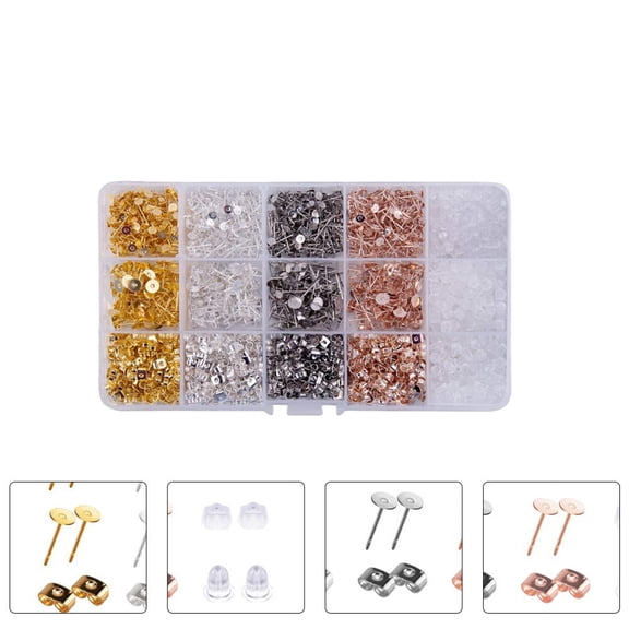 GOOHOCHY  2600 Pcs Earring Making Kit Hook Number Accessories Earrings
