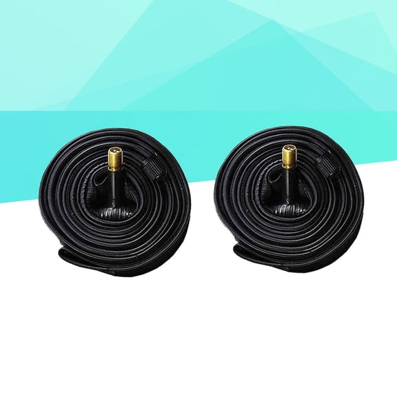 GOOHOCHY 2PCS Black Rubber Tube for Cycling Use Soft and Flexible Comfortable to Ride 26x1.5