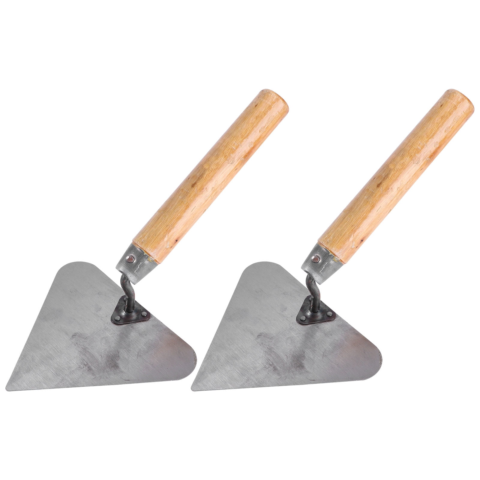 HINTRMENT Masonry Trowel Stainless Steel Leveling Construction Work 2Pcs 12.8x5.7in