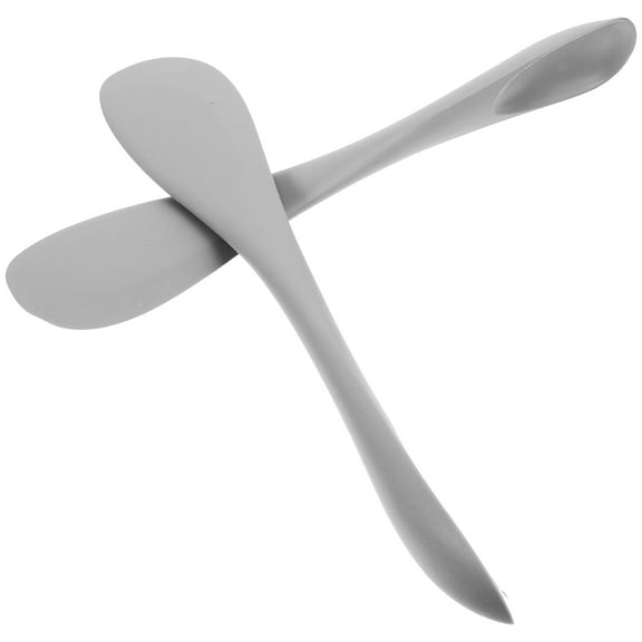 GOOHOCHY Ergonomic Design Dough Scraper Grey 2Pcs 11.8x2.4x0.6in