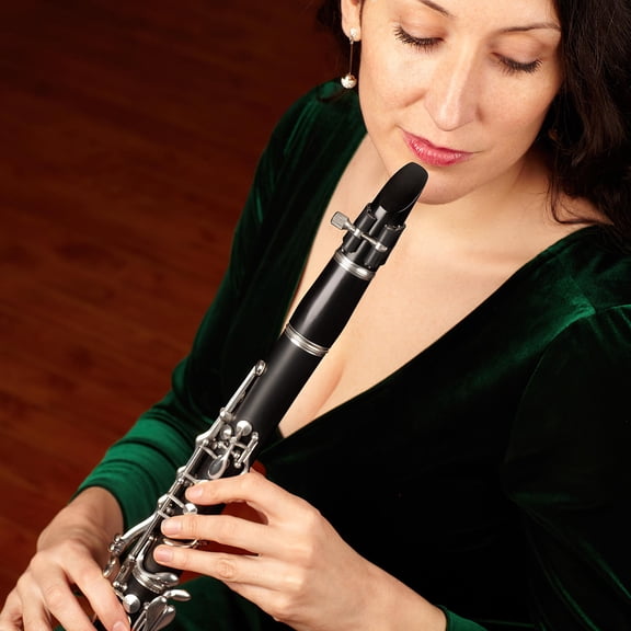 GOOHOCHY 2Pcs Clarinet Two Section Tubes for Beginners and Professionals with Smooth Surface in Practice