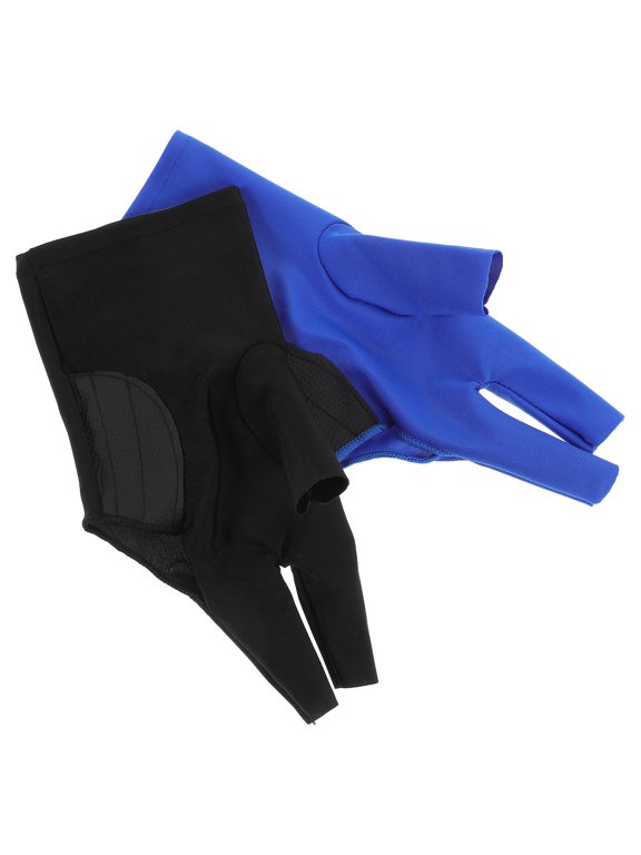 2Pcs Lightweight Protective Pool Gloves with Finger Design in Assorted Colors