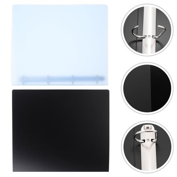 GOOHOCHY 2-Pack Plastic Document Folders Clips, Office File Organizers for Papers and Important Documents
