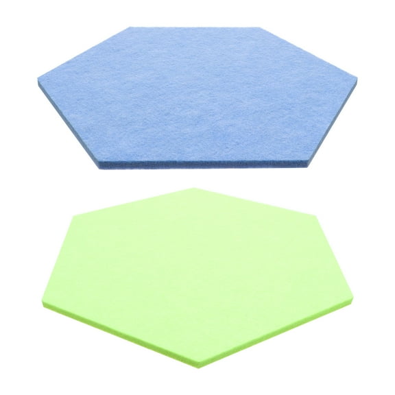 GOOHOCHY 2Pcs Felt Bulletin Board for Photo Display in Hexagon Shape 11.8x5.9in