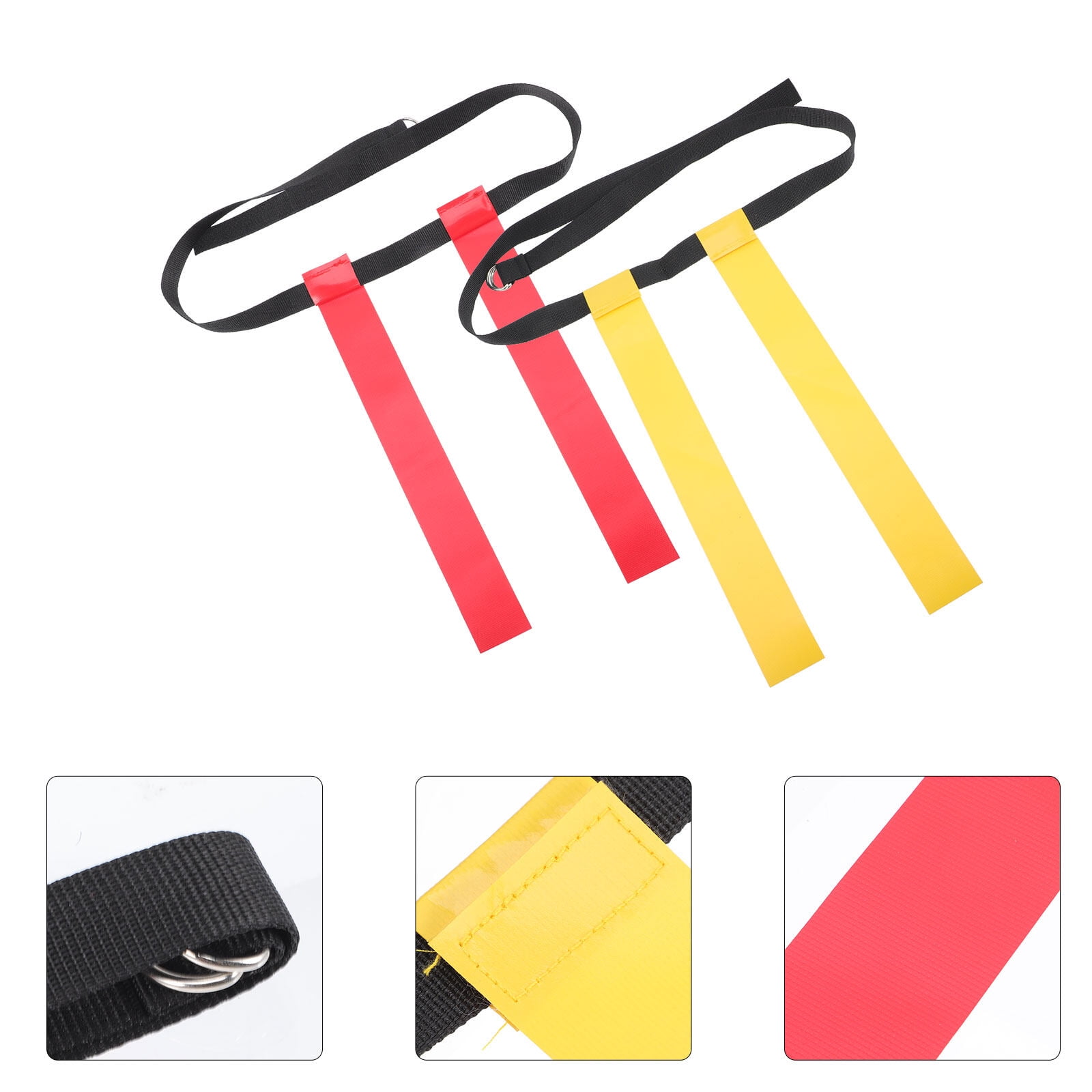 HONMEET Flag Football Gear Red Polyester 2Pcs 130.0X39.0X5.0In