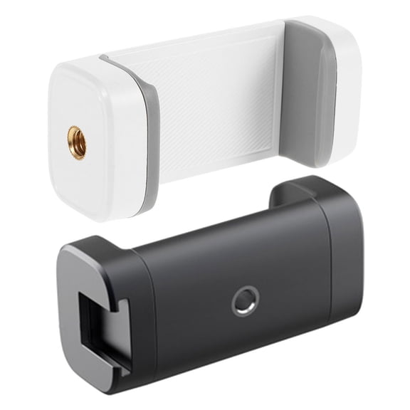 GOOHOCHY 2Pcs Phone Tripod Mount Adapter Universal Phone Tripod Stand Attachment Mobile Phone Holder Clip For Live Streaming Selfie And Photography