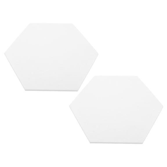 GOOHOCHY Business Owners Acoustical Wall Panels Polyester Fiber 2Pcs White