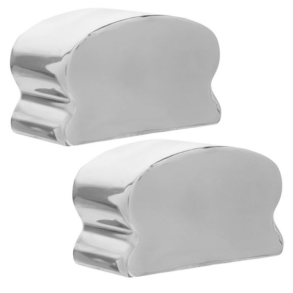 GOOHOCHY 2Pcs Stair End Caps Handrail Stairs Post End Caps Stair Handrail Metal Sealing Caps Stainless Railing End Caps