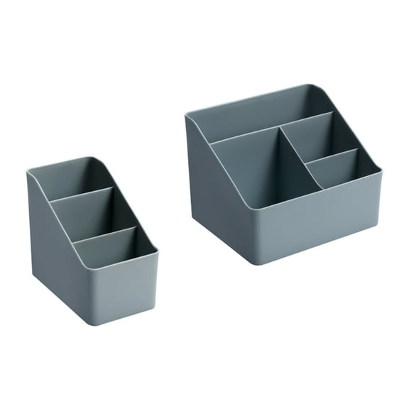 GOOHOCHY Toiletry Storage Box Cosmetics Organizer 2Pcs Dusty Blue