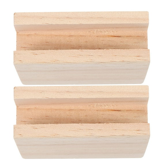 FUEENIRVA Dorm Bed Risers Heavy Duty Riser Blocks Wood 2Pcs