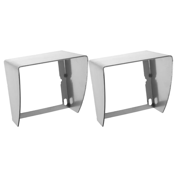 GOOHOCHY 2pc Stainless Steel Outside Receptacle Cover Wall Switch Guard Socket Box Switch Cover Socket Cover Waterproof Socket Protector Outdoor
