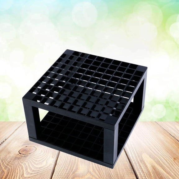 GOOHOCHY 2pcs 96 Hole Pencil and Brush Holder Desk Stand Organizer Holder for Drawing Markers Paint (Black)