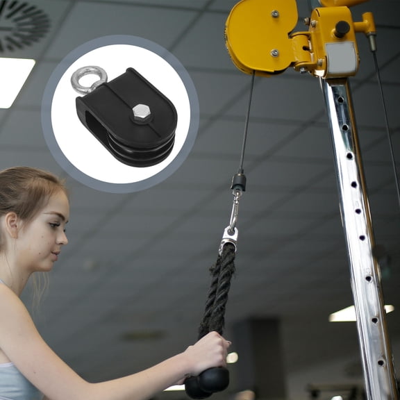 GOOHOCHY 2pcs Cable Pulley Swivel Pulley Wire Rope Crane Pulley Block 60mm Lift Load Bearing Pulley